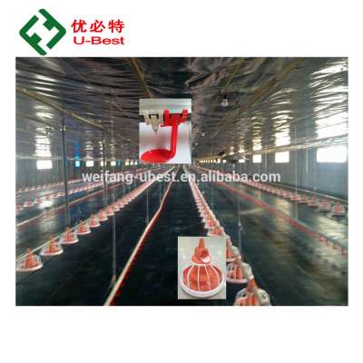 Environmental Control Chicken House Automatic Poultry Farm Equipment for Broiler